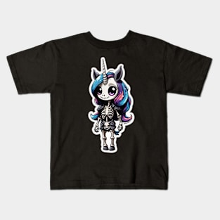 Skeleton Unicorn 2 Kids T-Shirt